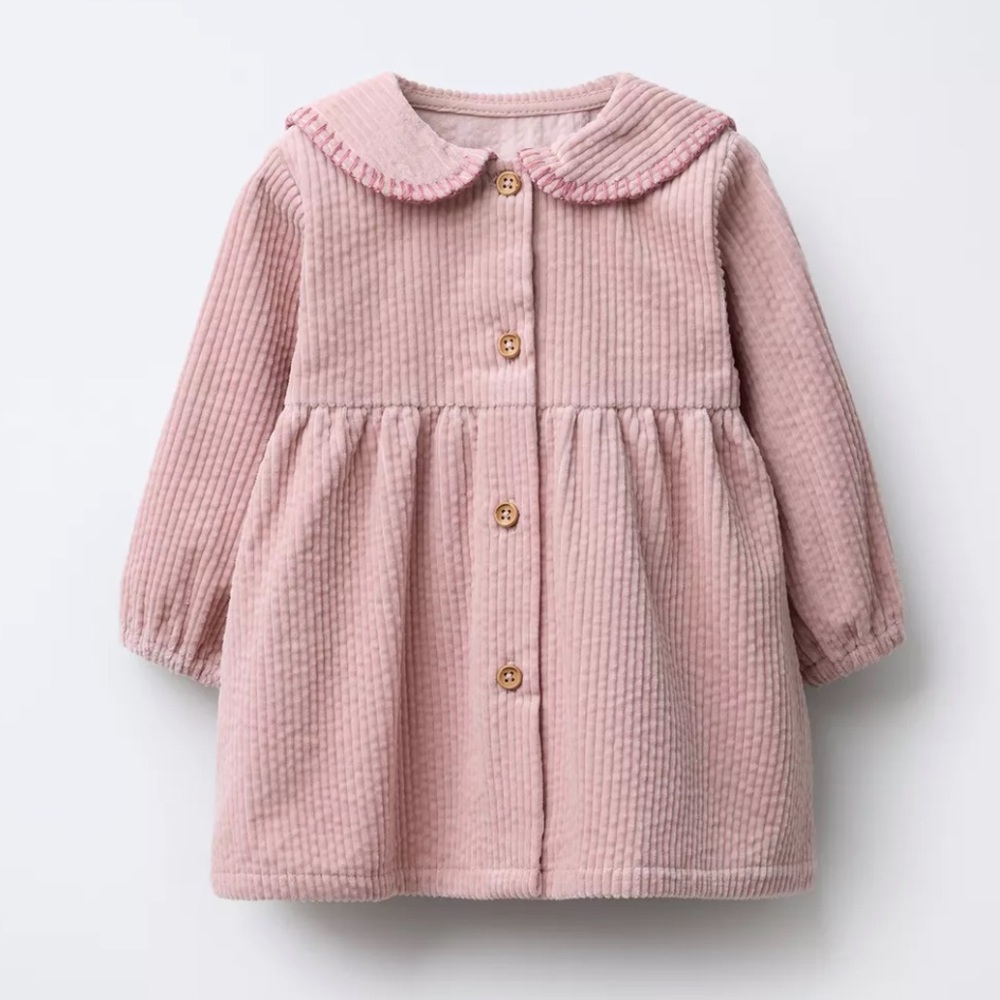 Zara Pink Corduroy Baby/Toddler Dress